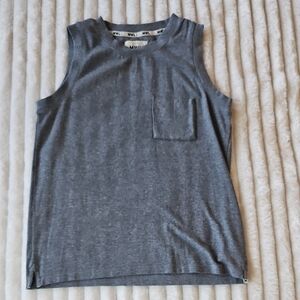 Madewell Gray Sleeveless Top with Pocket